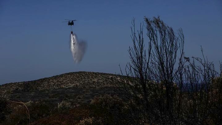 Πυρκαγιά σε υψόμετρο άνω των 1000 μέτρων στον Όλυμπο - Επιχειρούν εναέρια μέσα 